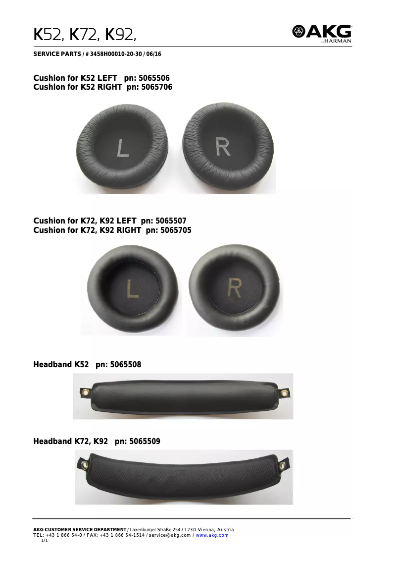 First page image of the manual for K92