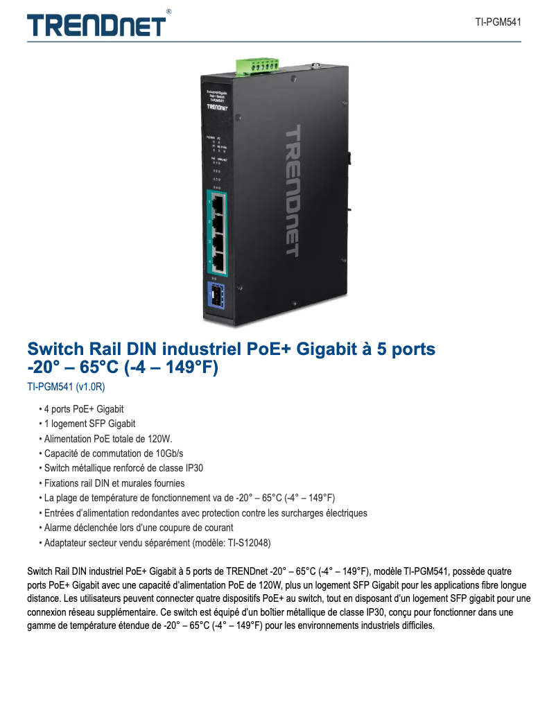 First page image of the manual for TI-PGM541
