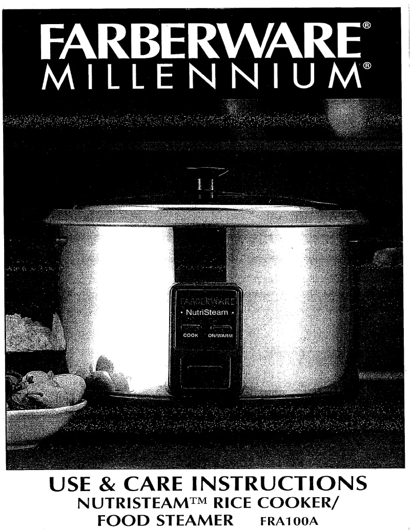 Page 1 of the manual User Manual Farberware NutriSteam FRA100A