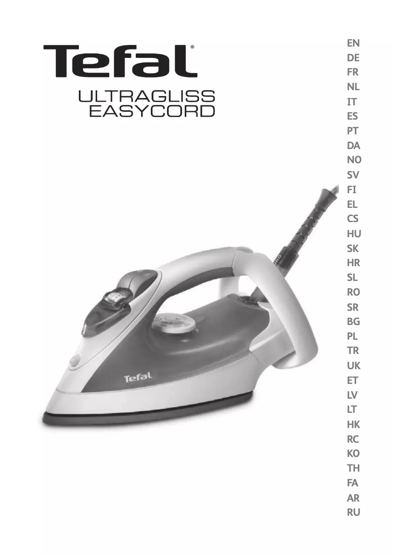 First page image of the manual for Ultragliss Easycord FV4381G0