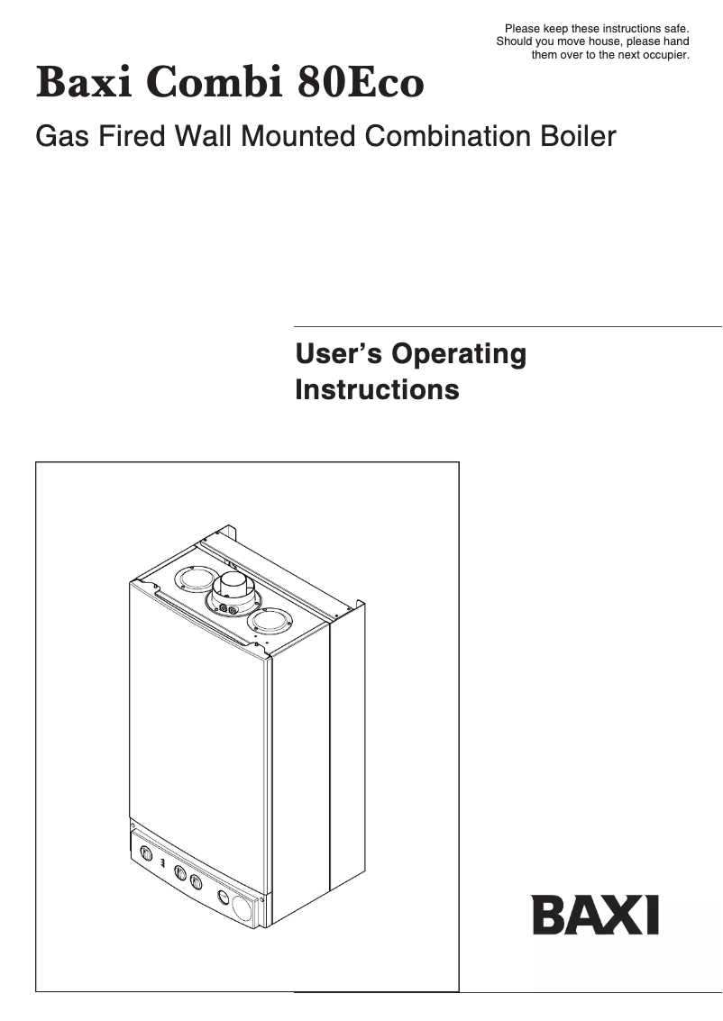 Image de la première page du manuel de l'appareil Combi 80Eco