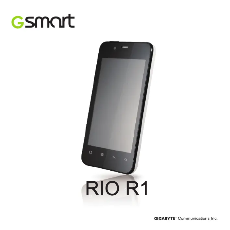 First page image of the manual for Rio R1
