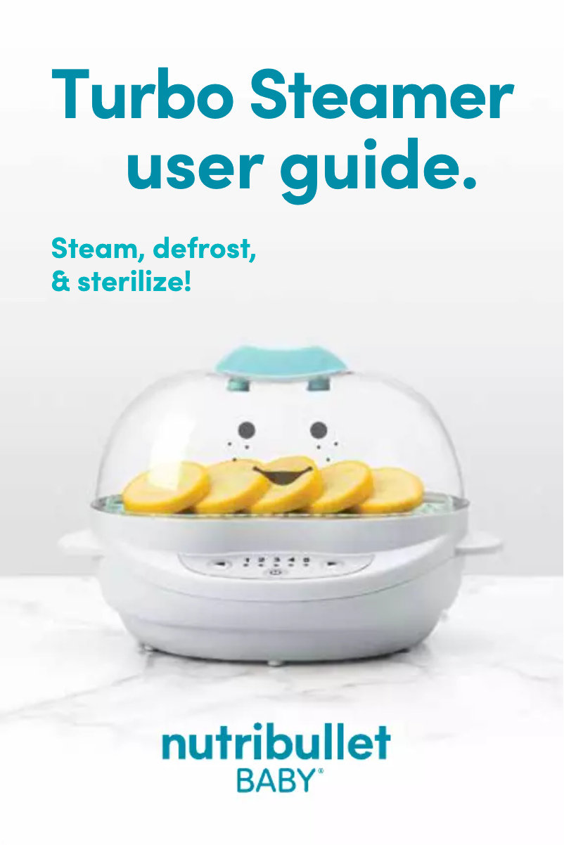 First page image of the manual for Baby Turbo Steamer