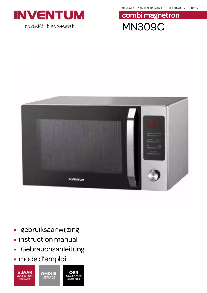 First page image of the manual for MN309C