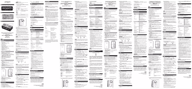 First page image of the manual for RRM320P