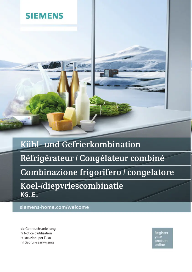 First page image of the manual for KG36EEI42