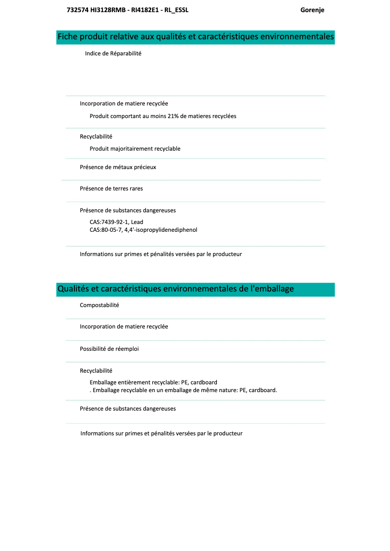 First page image of the manual for RI4182E1