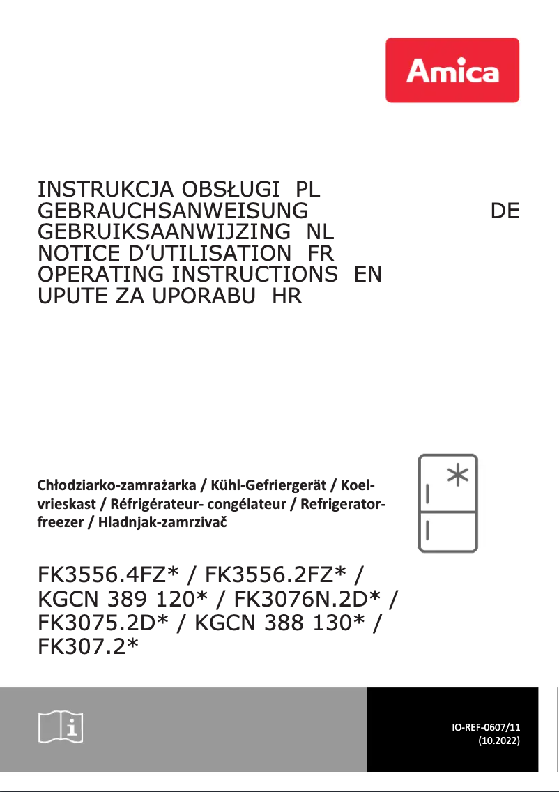 First page image of the manual for FK307.2 FTZH