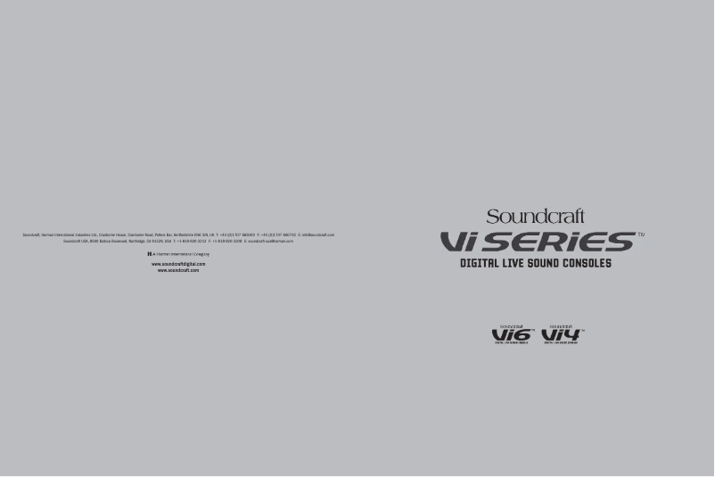 First page image of the manual for Vi6