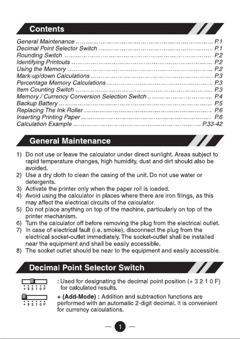First page image of the manual for P39-DIV