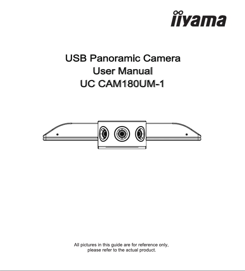 First page image of the manual for UC CAM180UM-1