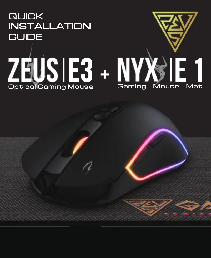 First page image of the manual for Zeus E3