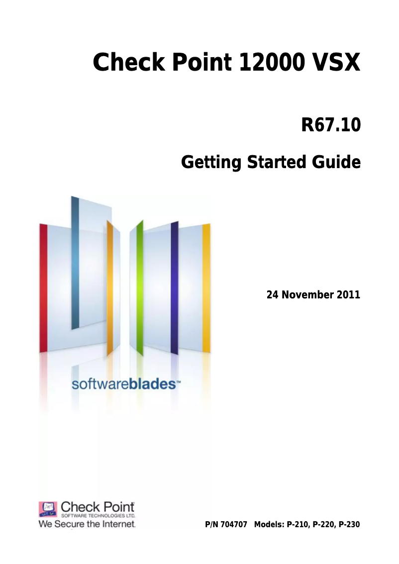 Page 1 of the manual User Manual Check Point VSX 12600