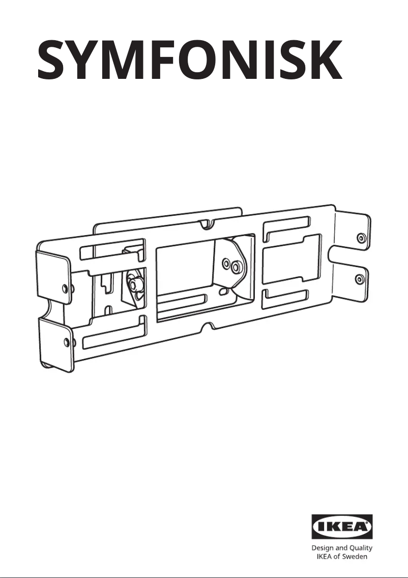 First page image of the manual for SYMFONISK 405.087.18