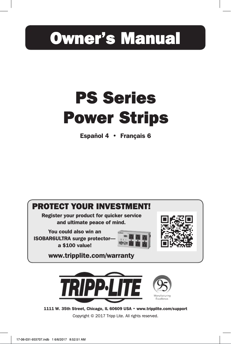 First page image of the manual for PS-415-HG