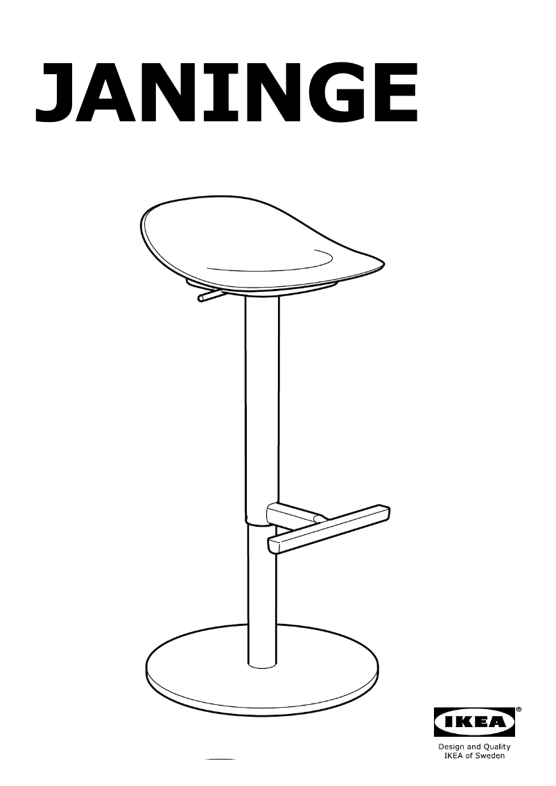 First page image of the manual for JANINGE