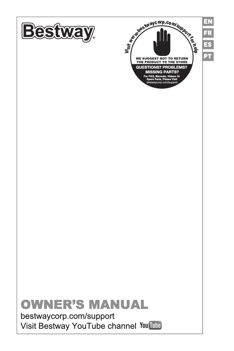 Image de la première page du manuel de l'appareil H2OGO! 53302