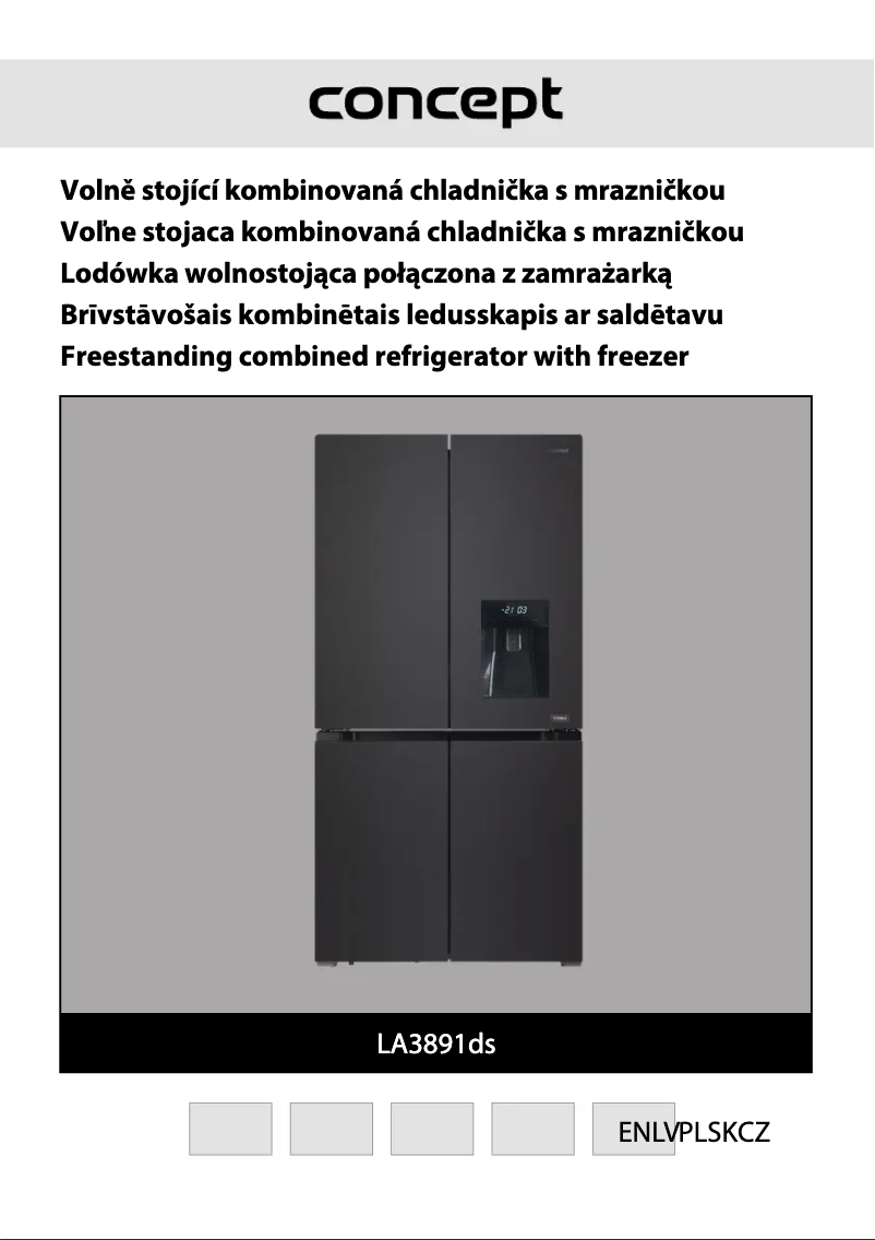 Page 1 of the manual User Manual Concept Titania LA3891DS