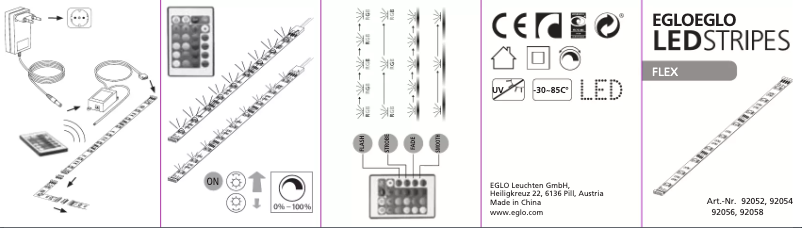 Page 1 of the manual User Manual Eglo Flex