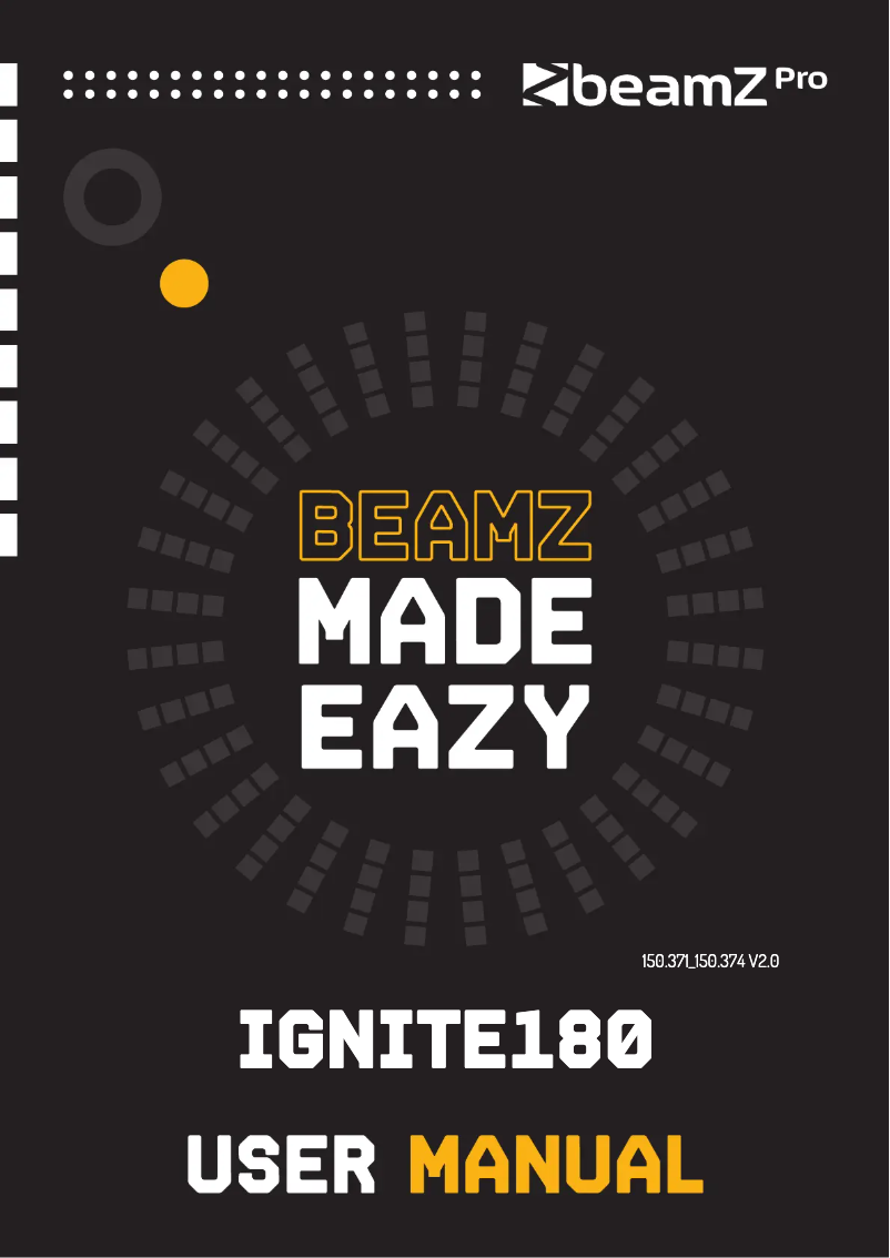 First page image of the manual for IGNITE180