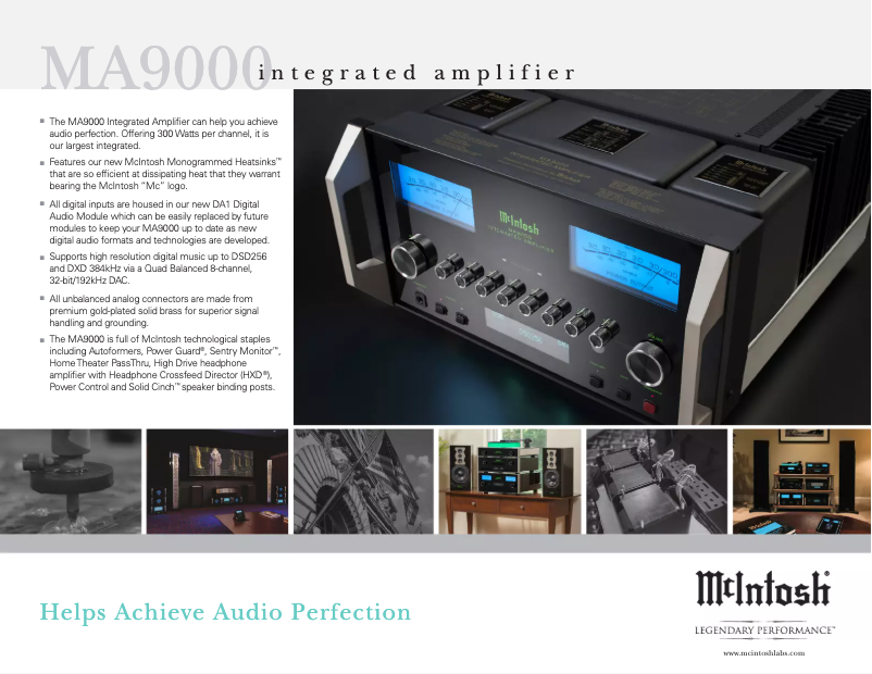 First page image of the manual for MA8900