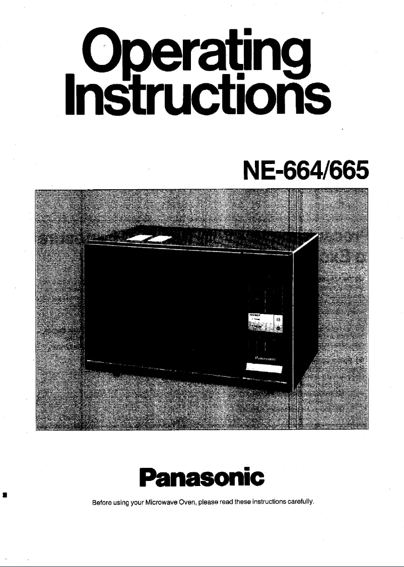 Page 1 of the manual User Manual Panasonic NE-664