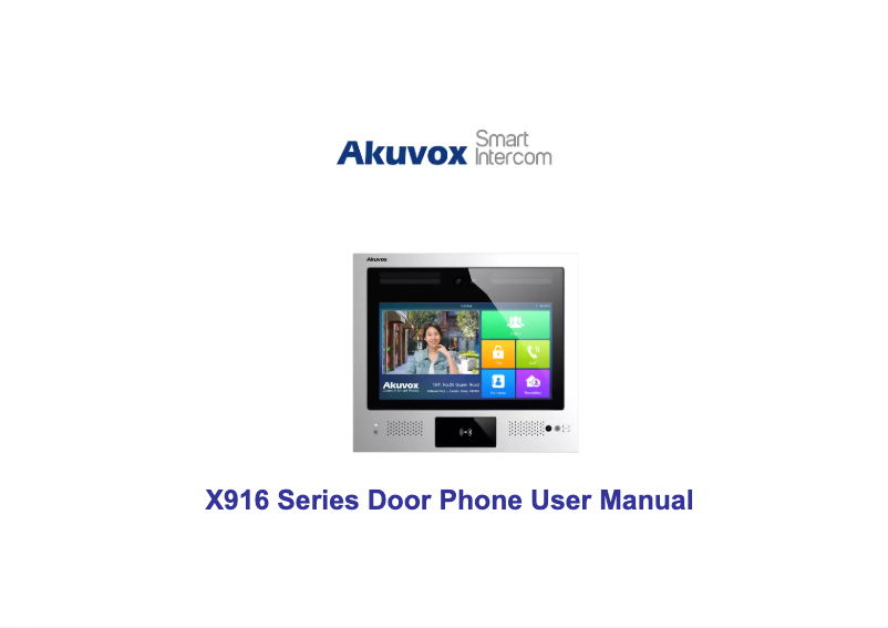 First page image of the manual for X916S