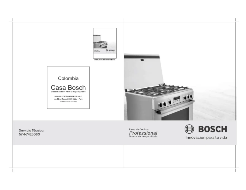 Page 1 of the manual User Manual Bosch HSG14I20SH