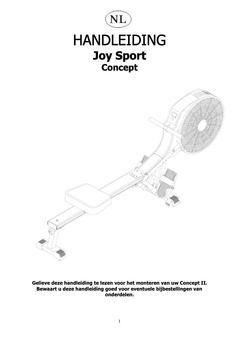 First page image of the manual for Concept