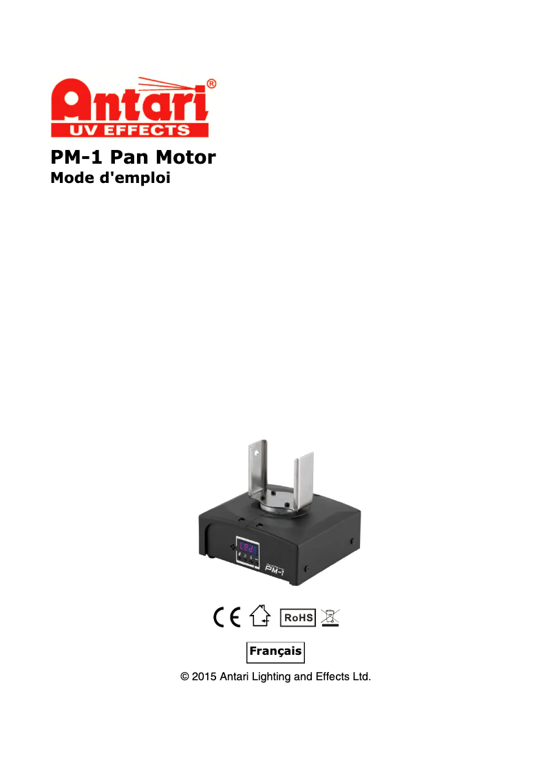 First page image of the manual for PM-1