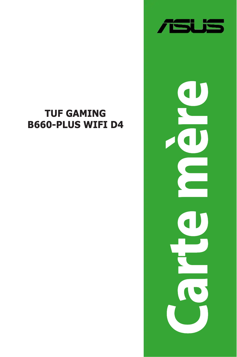 Page 1 of the manual User Manual Asus TUF Gaming B660-Plus WiFi D4