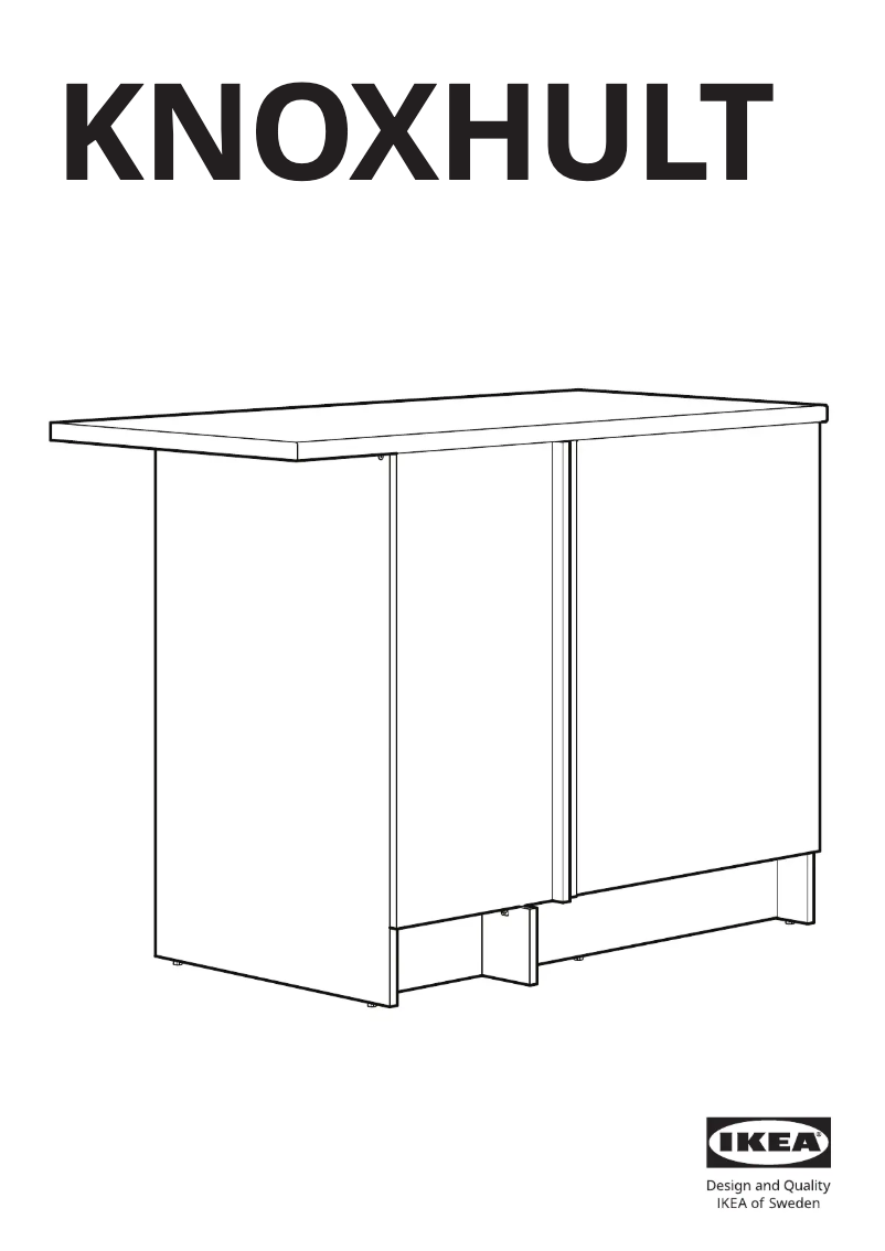 Page 1 of the manual User Manual Ikea KNOXHULT 004.861.29