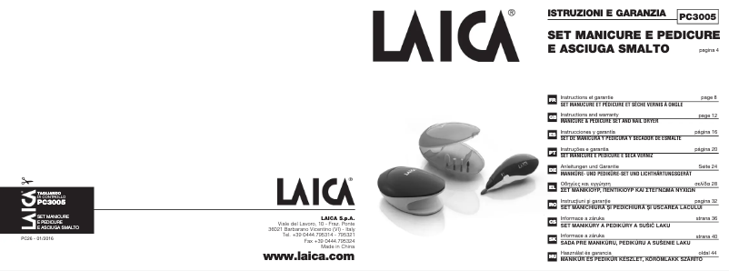 First page image of the manual for PC3005