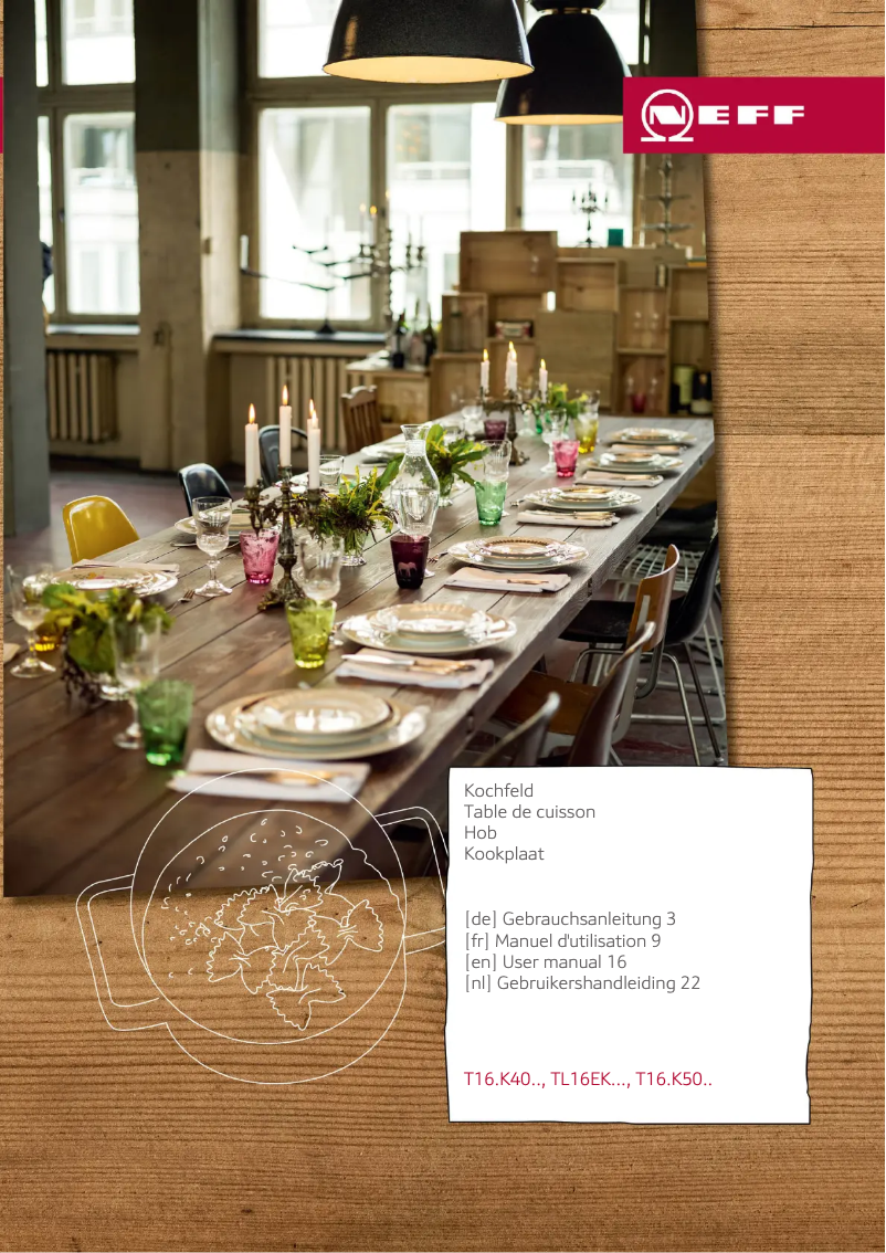 Page 1 of the manual User Manual Neff T16CK40X0