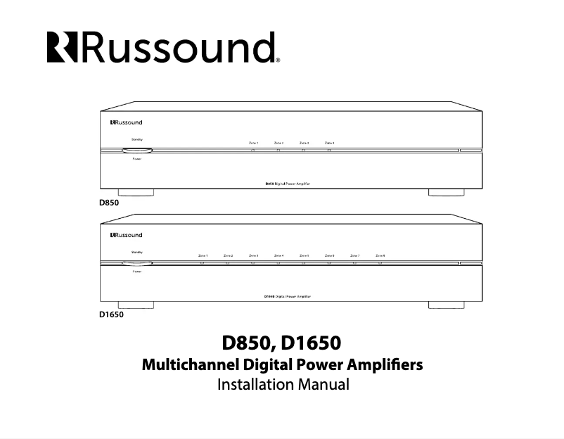 First page image of the manual for D850