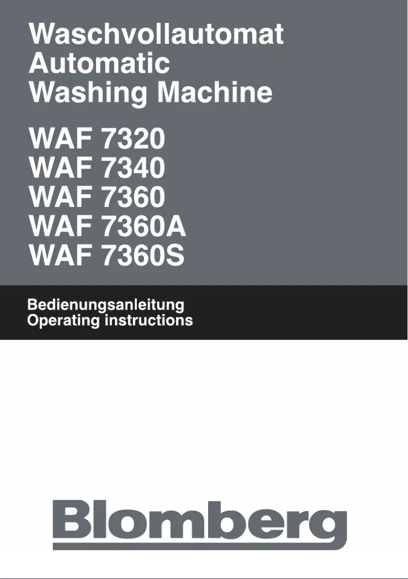 First page image of the manual for WAF 7360A