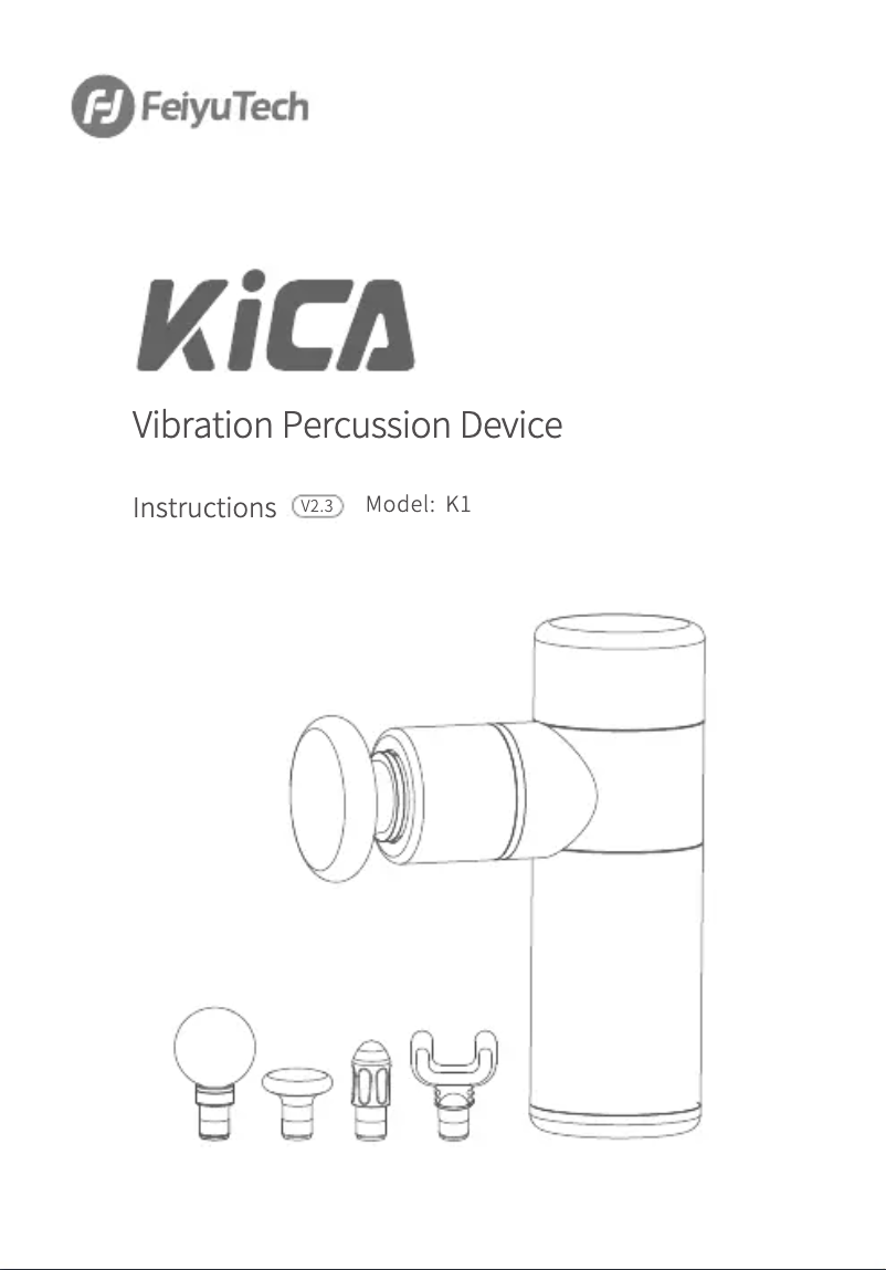 Page 1 of the manual User Manual FeiyuTech Kica K1