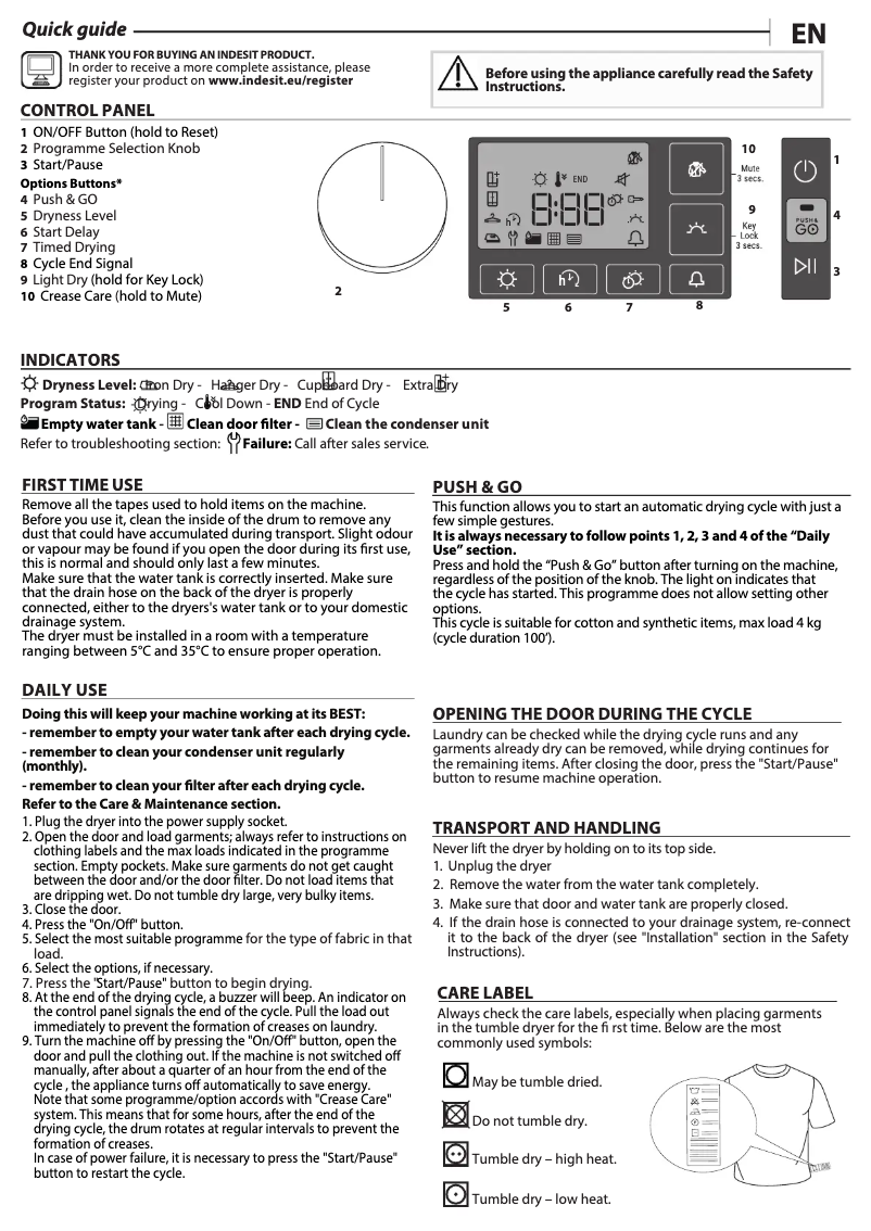 First page image of the manual for I3 D81S UK