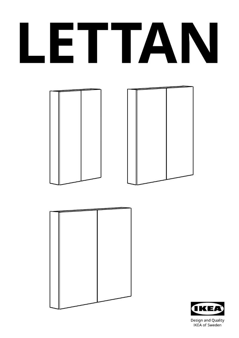 Page 1 of the manual User Manual Ikea LETTAN 505.355.04