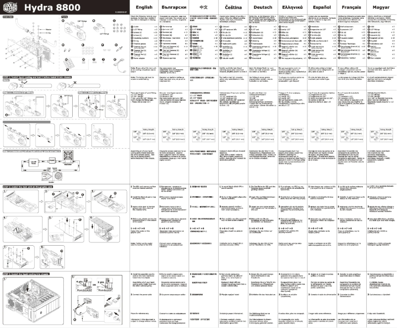 Page 1 of the manual User Manual Cooler Master Hydra 8800