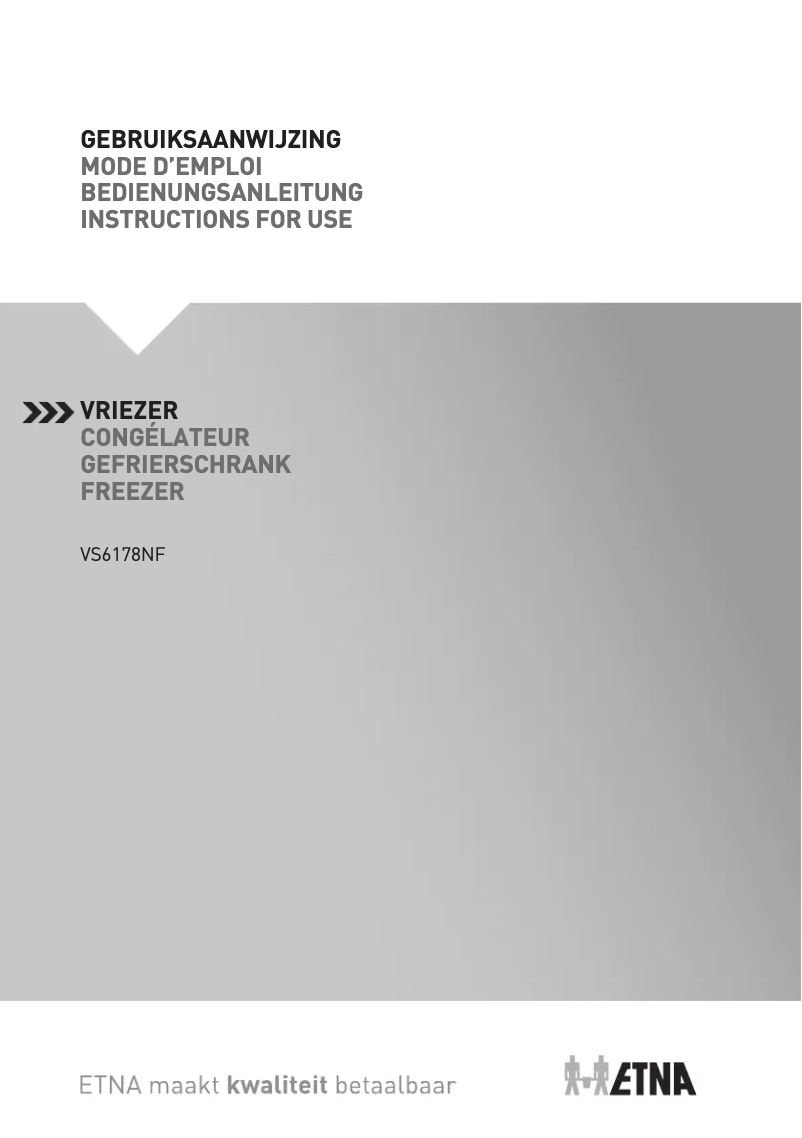 First page image of the manual for VS6178NF