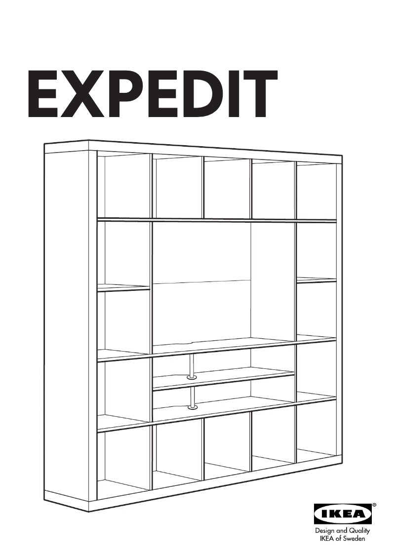 Page 1 of the manual User Manual Ikea EXPEDIT