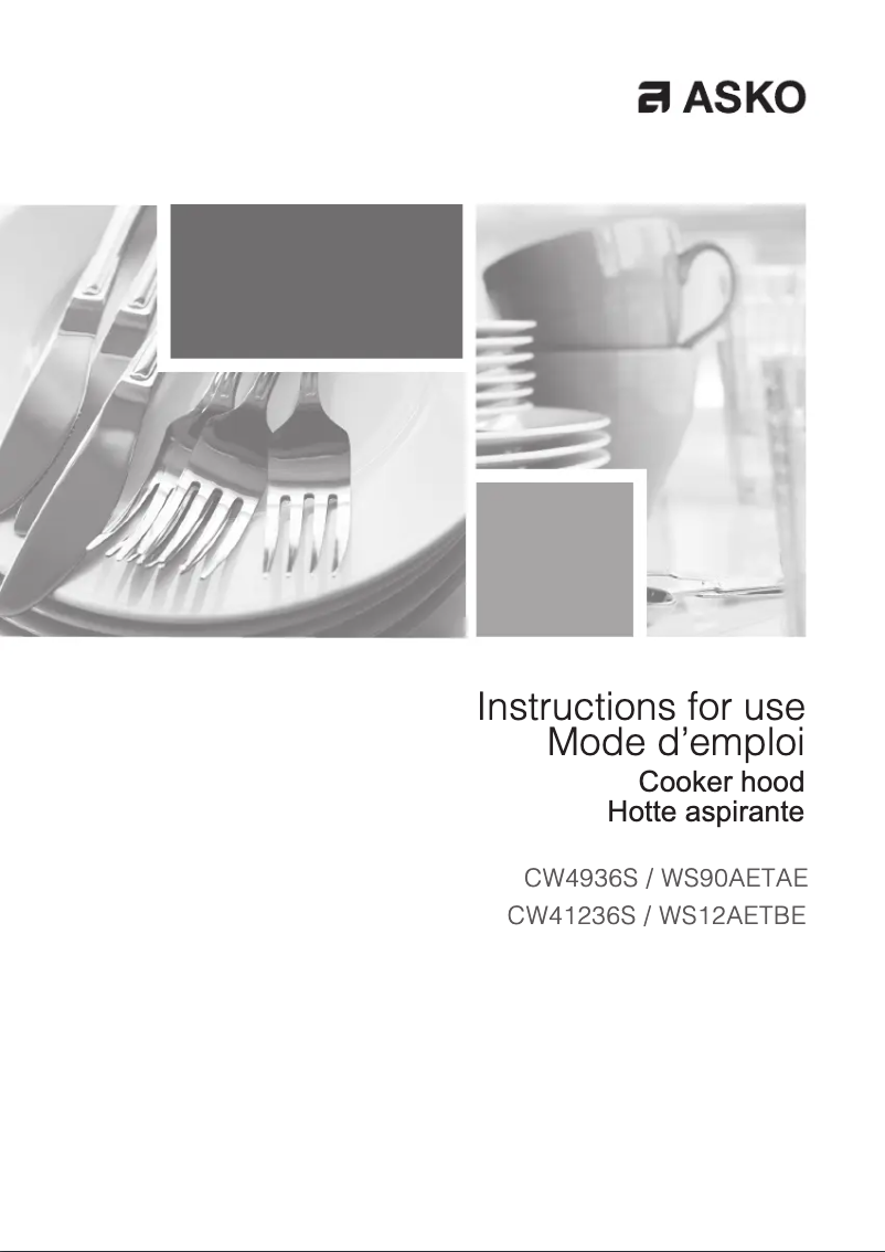 First page image of the manual for CW41236S