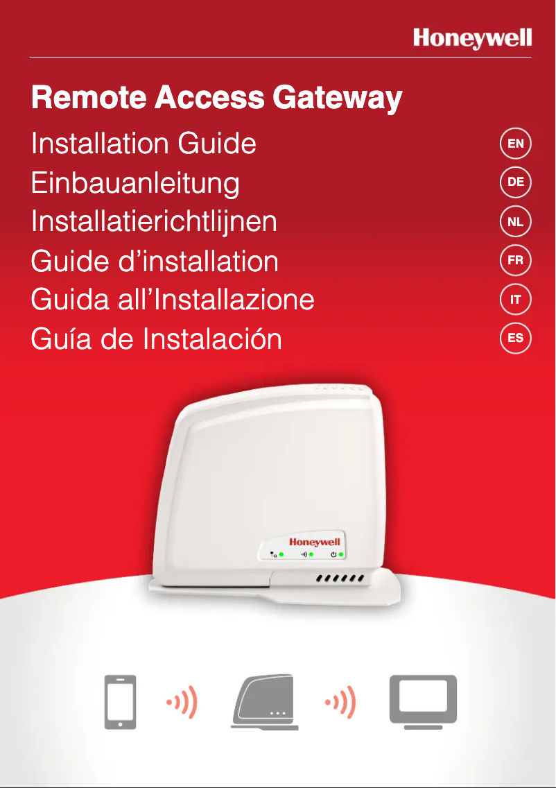 Page 1 de la notice Manuel utilisateur Honeywell EvoHome Comfort RFG100