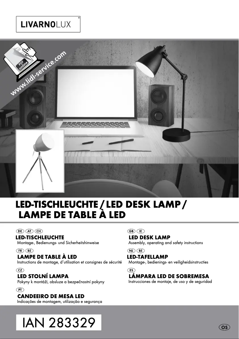 First page image of the manual for IAN 283329