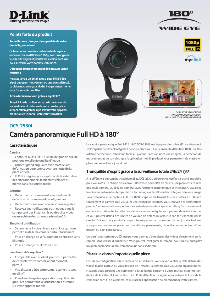 First page image of the manual for DCS-2530L