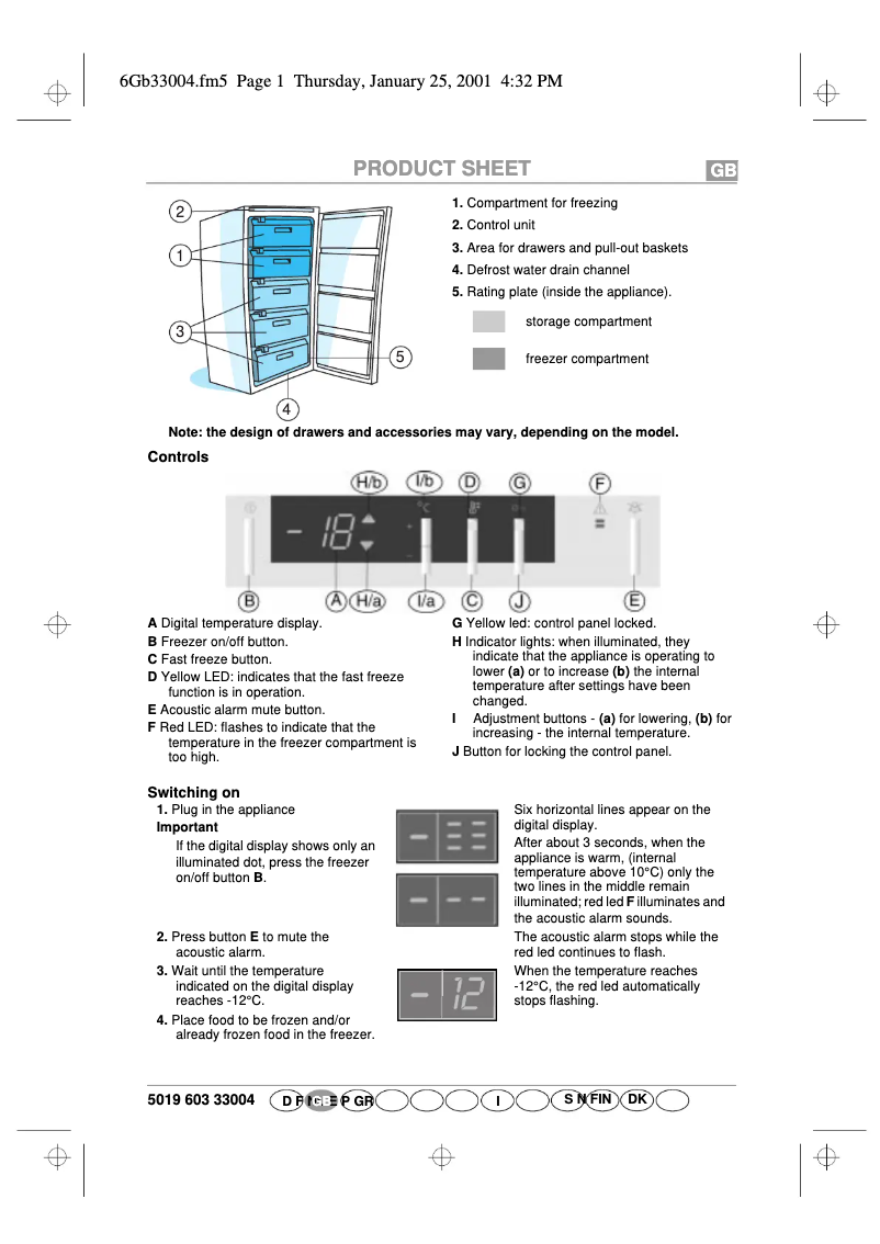 First page image of the manual for GKEA 2901