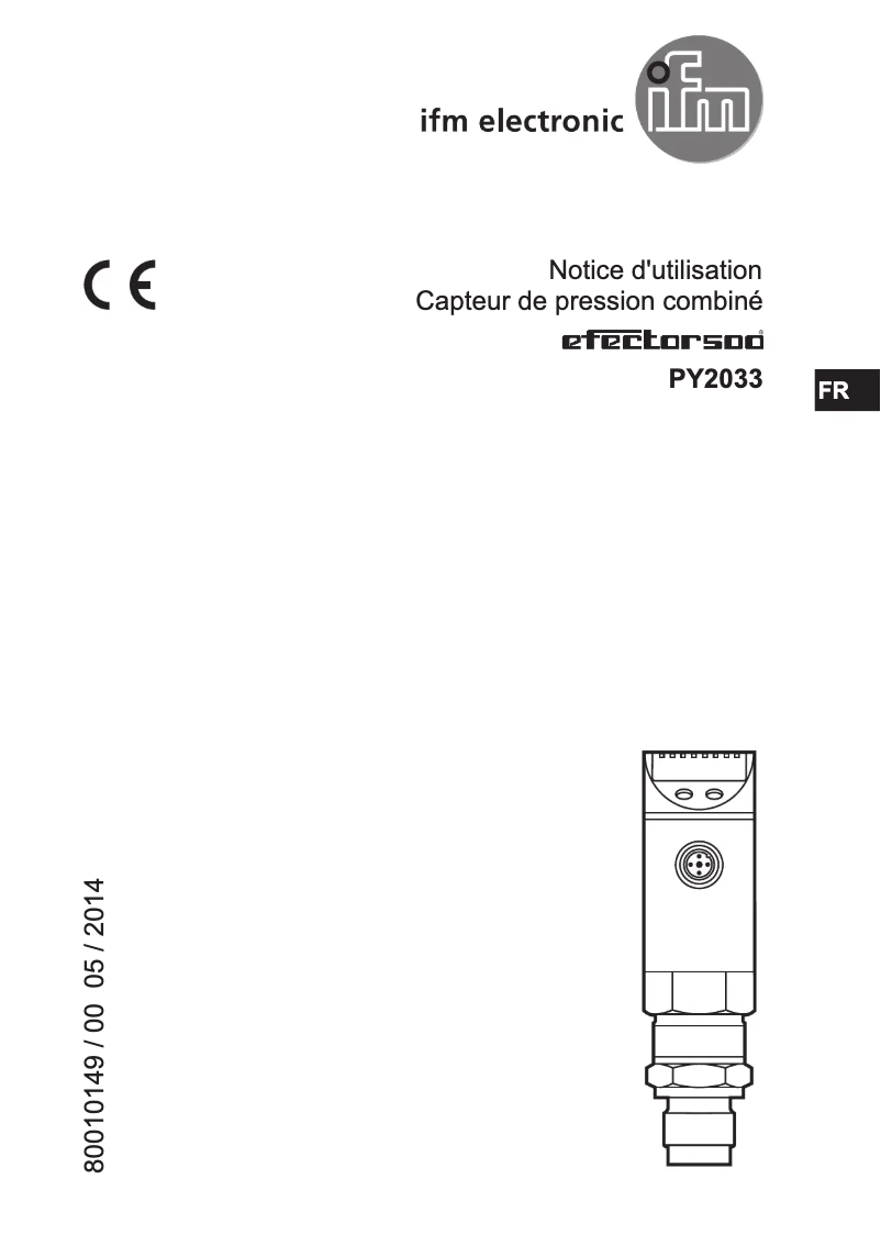 First page image of the manual for PY2033