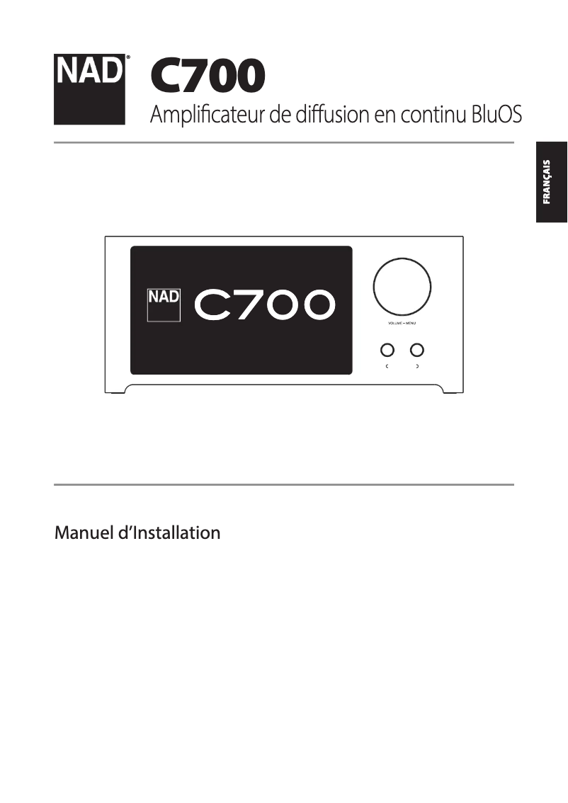 First page image of the manual for C700