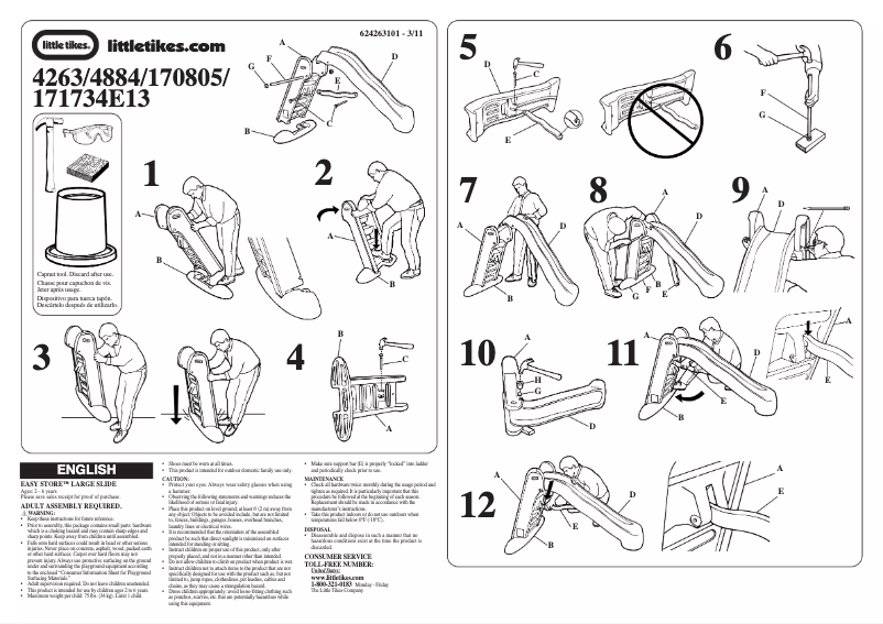 Page 1 de la notice Manuel utilisateur Little Tikes 170805